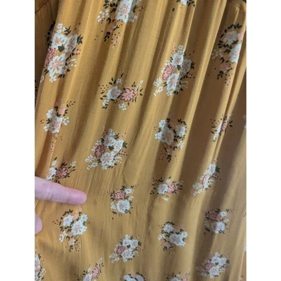 Free People Sunrise Oblivion Maxi Dress Antique Gold Sz 8 - Picture 7 of 11